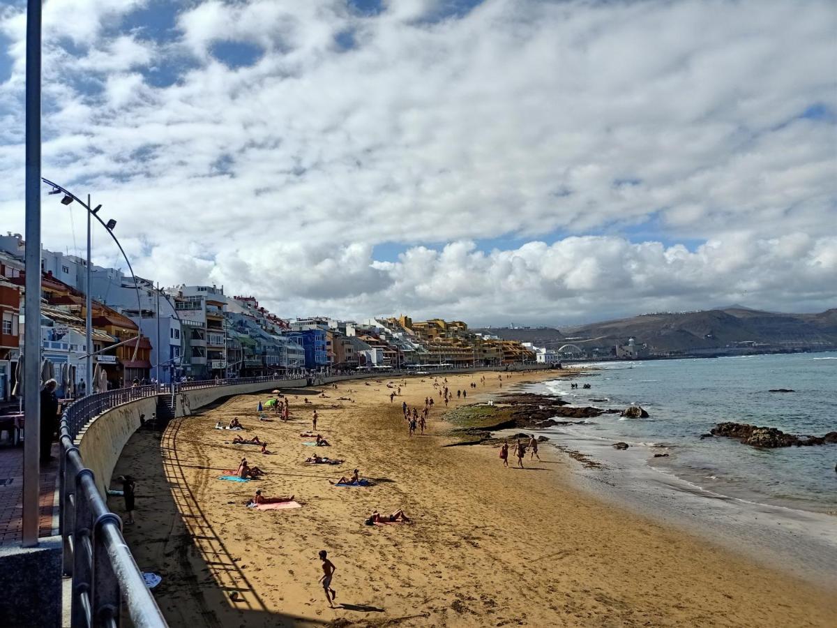 לאס פאלמס דה גראן קנאריה Estudio Vacacional W&G Las Canteras Con Bonitas Vistas Al Mar מראה חיצוני תמונה